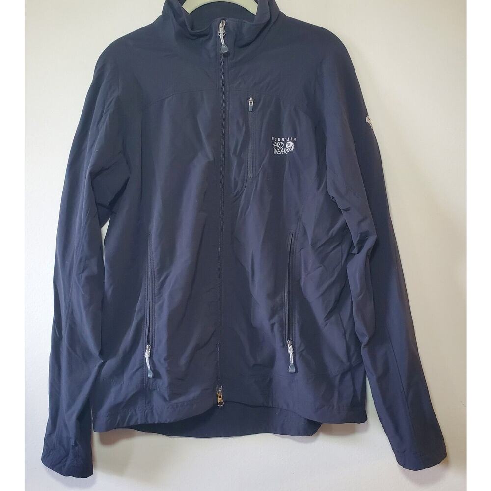 Mountain Hardwear Women's M Softshell Jacket Black Full Zip Light Base Layer